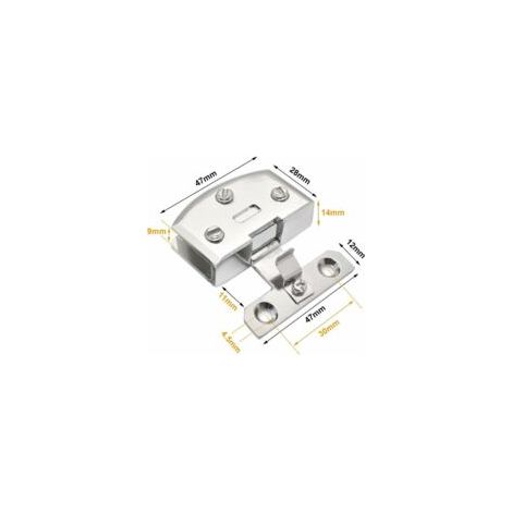 Cerniere per ante in vetro (argento) per vetrine, cantinette per vini, cerniere a clip, ricambi, adatte per vetro di spessore 5-8 mm - 4 pezzi - Crezuo