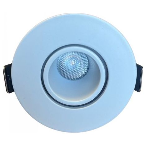 Mini Faretto Led Da Incasso Rotondo, Carcassa Bianca 4000K, 5W 360LM 220V, Ø6053mm, Foro 45mm, Angolo 24° IP20
