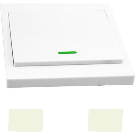 Interrupteur Mural Bouton-Poussoir - 433 MHz - Pour Commande Sans Fil RF - Type 86 - 1 Canal - EV1527 - Avec Pile Intégrée - 1 Pièce (1/5)