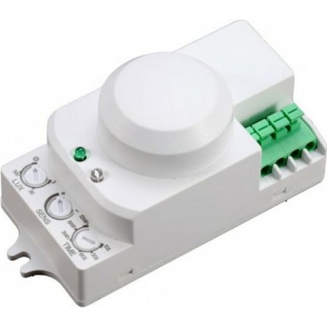V-TAC VT-8077 Mikrowellen-Sensor 360° Weiß mit manual Override Function für LED-Lampen - sku 1446