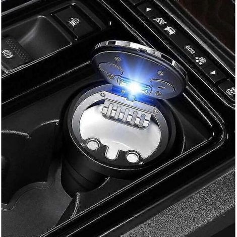 Universeller Autoaschenbecher für Fahrzeuginnenraum – Kompatibel mit BMW Serie 3, Serie 5, Serie 1 sowie SUV X1 bis X6 – Elegantes schwarzes Design, Überlaufschutz, stabile und einfache Montage, leich