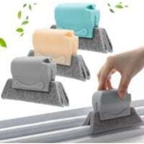 Lot de 3 brosses de nettoyage pour rainures de fenêtre, brosses de nettoyage pour fenêtres et portes, outils de nettoyage rapides et portables pour toutes les fenêtres/portes coulissantes/carrelage (1/5)