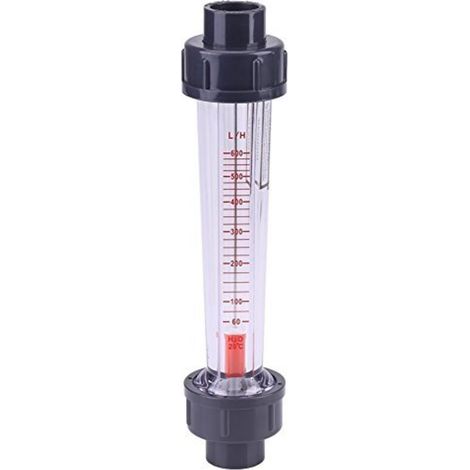 Kunststoff-Rotameter-Durchflussmesser 60-600 l/h LZS-15D Flüssigkeitsrohr-Durchflussmessgerät (1/4)
