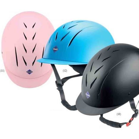 Casco equitazione super leggero e resistente alle temperature estreme modello Saturno: 55-57 cm, Azzurro Celeste 12