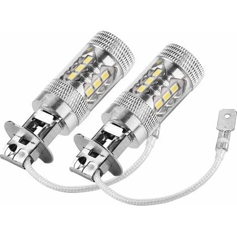 High Power Car Fog Lights For 12v H3 80w 3535 Cree Led Car Lighting H3 Led Headlight Bulb Led Fog Lamps Car Fog Lights Driving 2pcs (1/5)