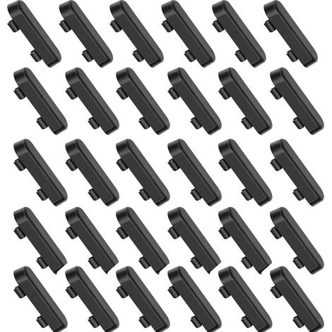 30 Pièces Cache-gouttières, Cache Aeration Fenetre, Busette de Drainage, Cache Aération Fenêtre,Noir, Couvercles de Trous d'Évacuation pour Cadre de Fenêtres UPVC/PVC (1/5)