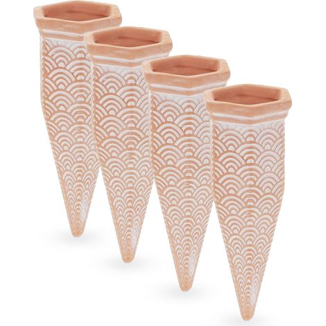 Juego de 4 picas de riego de arcilla