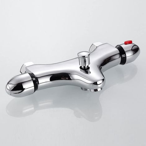 Robinet de douche thermostatique anti-brûlure - Modernisation de salle de bain sûre et élégante (1/5)