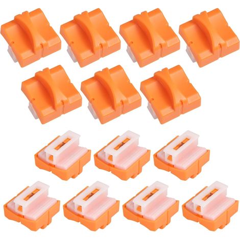 14 x Replacement Blades for Paper Trimmer Compatible with Firbon, Replacement Paper Cutter Blades with Safety Protection Design for A4 Trimmer (Orange) (1/5)