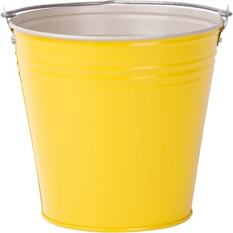 Eimer Aix Caldari 15 Liter, Zn, gelb, Metall, verzinkt