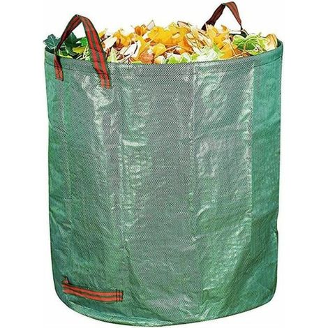 royaluxe - pièces sacs à ordures de jardin sac à ordures étanche avec poignée sac d'herbe en forme de goutte d'eau Extérieur (1/4)