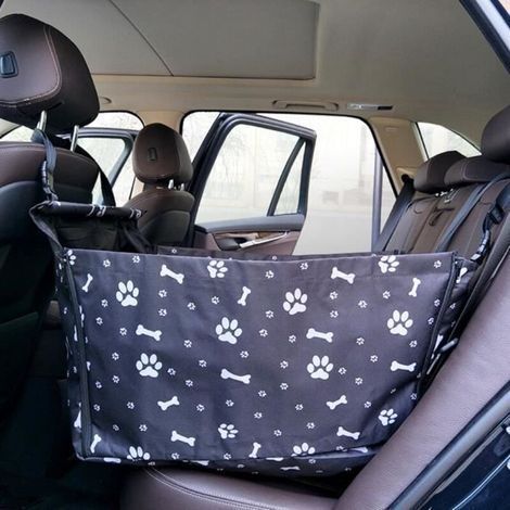 pair 505040CM Housse de protection siege chien auto voiture, Panier Sac de transport chien voiture, Panier chien voiture Noir (1/4)