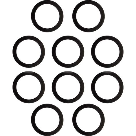 tecuro Gummidichtung 1 1/4 Zoll (31 x 38 x 4,00 mm) für Überwurfmuttern (10 Stück)