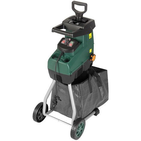 GARDEBRUK® Leisehäcksler 3100 W max. 44mm Aststärke Elektrisch 2x 60 L Auffangbeutel Gartenhäcksler Walzenhäcksler Schredder (1/5)