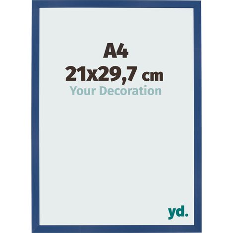 yd. - Cadre photo A4 21x29.7 - Bleu Fonce - MDF - Bologna