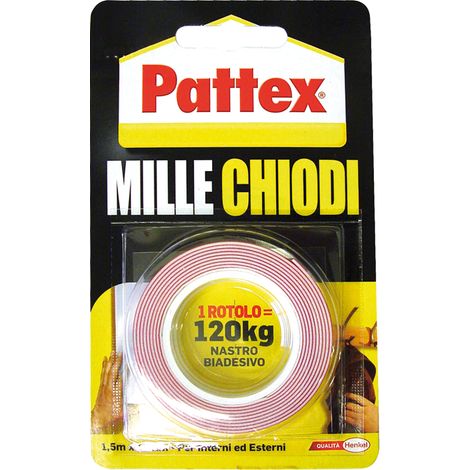 NASTRO BIADESIVO H 19 MT 1,5 MILLECHIODI PATTEX (1/2)
