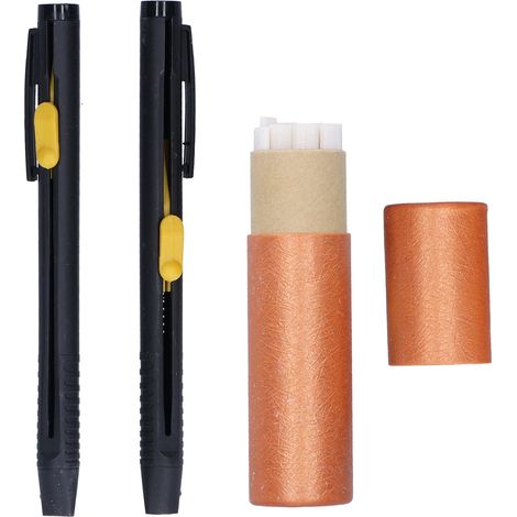 2 pièces de crayons de tailleur à aiguiser avec recharges pour marquage couture DIY et travaux manuels (1/5)