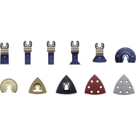 TOOLCRAFT 1574786 Acciaio al cromo vanadio, Bimetallico, Carburo Kit di accessori per multiutensile 21 parti 1 KIT (1/5)