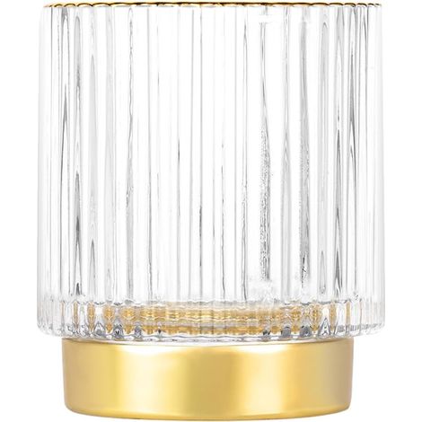 Boîte de rangement maquillage en cristal, pot vintage pour pinceaux et stylos, idéale pour coiffeuse, chambre ou salle de bain (Clea (1/5)