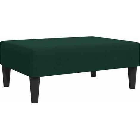 Repose-pied,Tabouret de pied,Pouf vert foncé 77x55x31 cm velours CFW2164 (1/5)