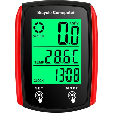 Ordinateur de vélo filaire 19 fonctions, tactile, compteur de vitesse, odomètre, étanche, rétroéclairage