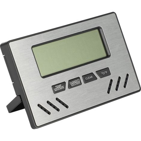 Hygromètre Thermomètre pour Humidor à Cigares, Capteur Précision Humidité Température, Cadran Argenté (1/5)