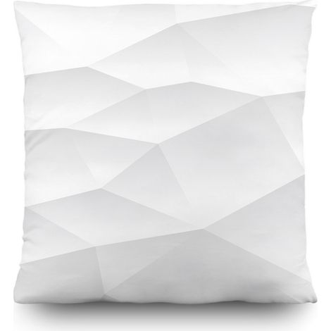 Coussin blanc créatif - 45 cm x 45 cm (1/5)