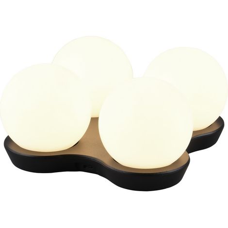 Lampe table mobile blanche 4 globes LED 2W Lorna RL (1/5)