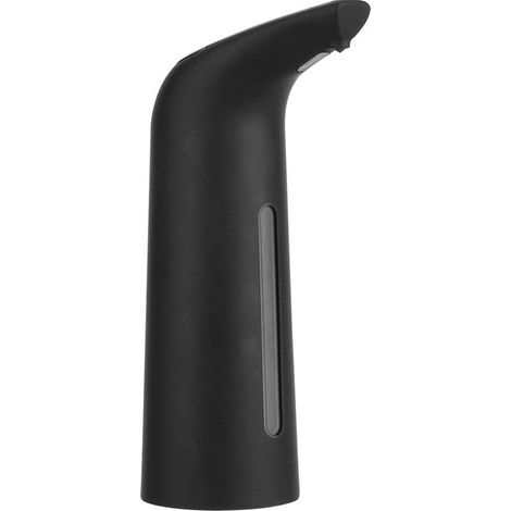 Dispensador de jabón automático sin contacto con sensor infrarrojo, para escuelas, oficinas, hoteles y restaurantes (Negro - 400 ml) (1/4)
