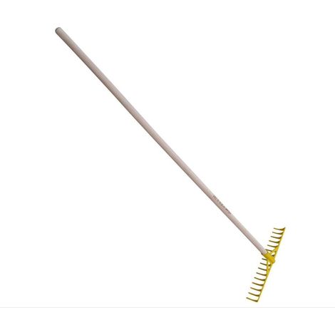 RASTRELLO  PLASTICA 16 DENTI CON MANICO