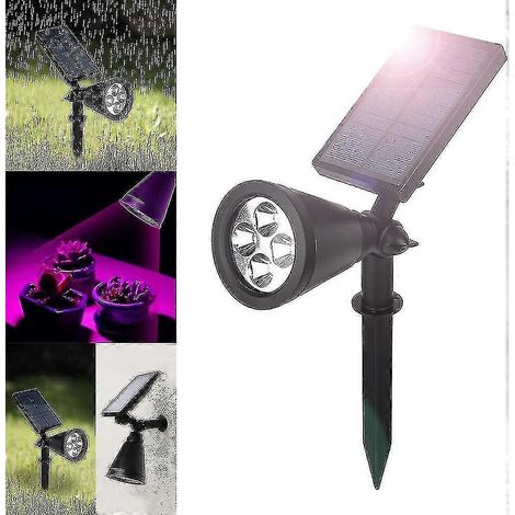 Lampe solaire LED pour plantes - Lumière de croissance flexible et réglable (1/5)