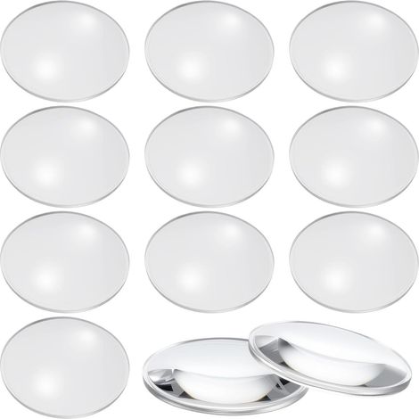 20 Pièces Loupe de Lecture Lot de Lentilles Grossissantes Double Lentille Convexe, Diamètre 42mm, Hauteur 7, 5mm, Format Compact pour Lecture et Cartes (1/5)
