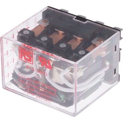 RS PRO Relais sans accrochage 4 RT, bobine 24V c.a. Enfichable 2.5W ( Prix pour 1 )
