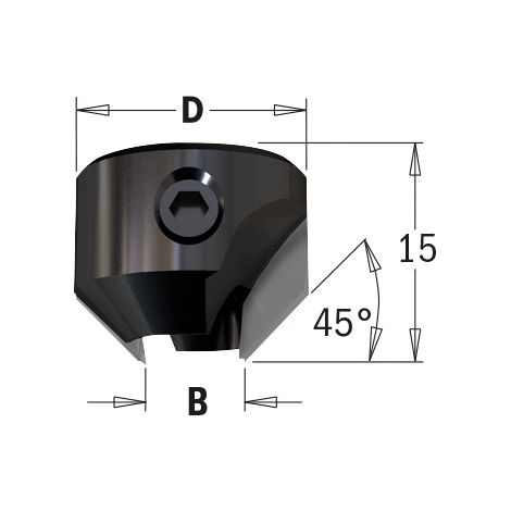 316.070.11 HM-FRAISOIR D=16 D=7 Z=2 DR.