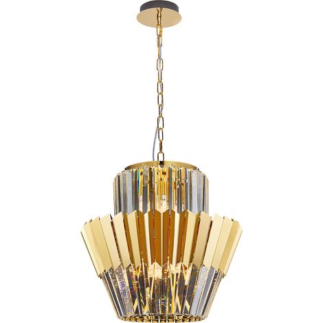 Lampadario donna 9 E14 oro milagro ML0413 (1/5)