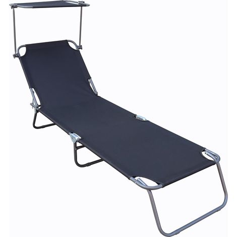 Chaise de jardin avec transat pour chaises longues 185x24x55 - VCM (1/5)