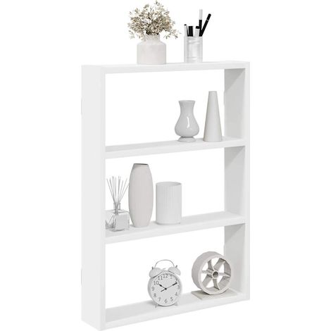 Wandregal Weiß 43x9x60 cm Holzwerkstoff