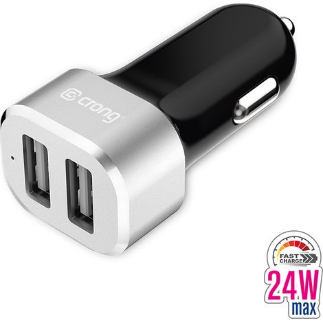 Crong Power Autoladegerät 24W - Autoladegerät 2xUSB 2,4A (Aluminium) (1/5)