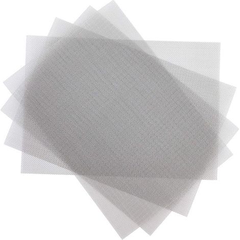 Lot de 4 grilles d'aération en acier inoxydable 304, 300 x 210 mm, mailles de 1 mm, résistantes à la rouille et faciles à découper, pour ventilation, filtration et protection anti-rongeurs (1/5)