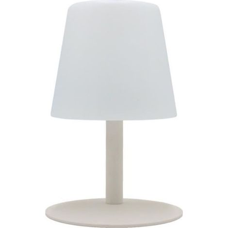 Lampe de table sans fil LED Standy Mini Cream - LUMISKY - Acier creme - Blanc chaud/blanc froid - Autonome 8h (1/2)