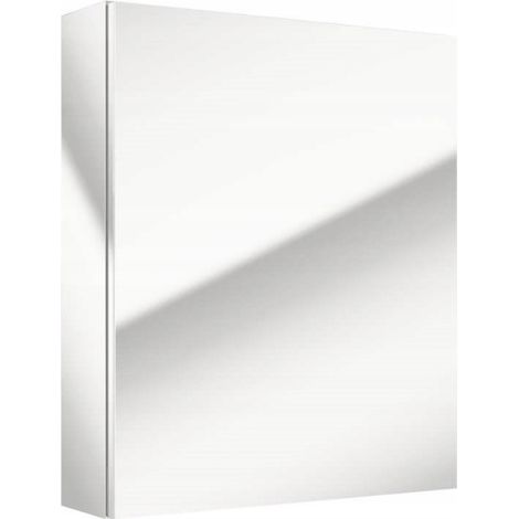 Salsa Hängeschrank mit Spiegel, weiß, 60 x 50 x 15 cm