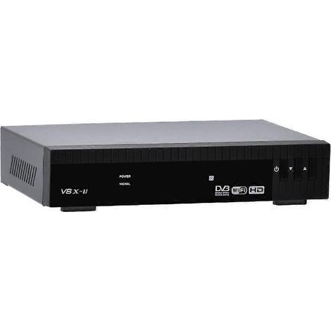 Récepteur satellite HDR V8X-II V8X2 DVB-S/S2/S2X 1080p H.265 avec Wi-Fi 2,4 GHz intégré, Ethernet-BISS, PowerVu DRE, CCAM, M3U CA Solt (États-Unis) (1/5)
