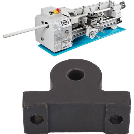 Support de vis-mère droit pour mini-tours 0618. Support de montage de vis-mère pour mini-tours compatible avec les modèles 710, 0618, CJ18, CJ0618A, 712, 714, 0618-3B et autres mini-tours. (1/5)
