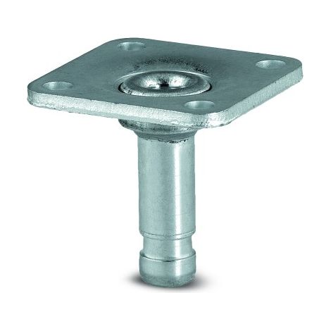 Fixation à platine pour roulettes Stylea et Lumina - 38x38mm