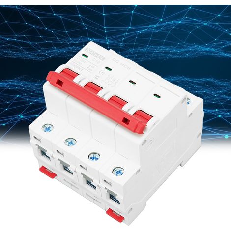 Le nouveau disjoncteur miniature DZ47s-63Z C10 4P est un disjoncteur miniature CC 1000V pour les systèmes photovoltaïques solaires, 10A, monté sur rail DIN, avec une capacité de coupure basse tension (1/5)
