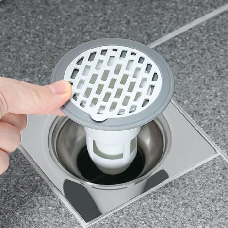 Clapet anti-retour pour évier de douche - Noyau de canal - Anti-odeurs - Clapet anti-retour pour tuyaux de salle de bain - Joint d'évacuation de sol