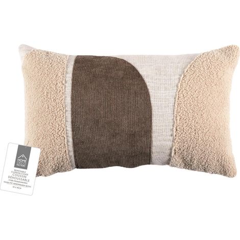 Coussin - HOME DECO FACTORY - Beige - Déhoussable