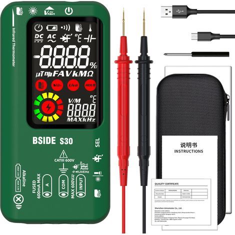 S30 TRMS Multimeter, IR-Grünlicht, USB-Batterie (1/5)