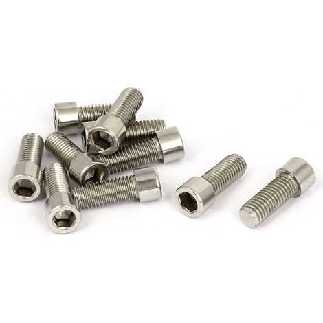 M10 x 25mm 304 Edelstahl Zylinderschrauben Innensechskantschrauben DIN 912 10 pièces