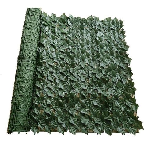 cran de clture de lierre artificiel haies artificielles clture et décoration de rouleau de criblage de feuilles artificielles pour décor extérieur jardin(0.53)m (1/4)